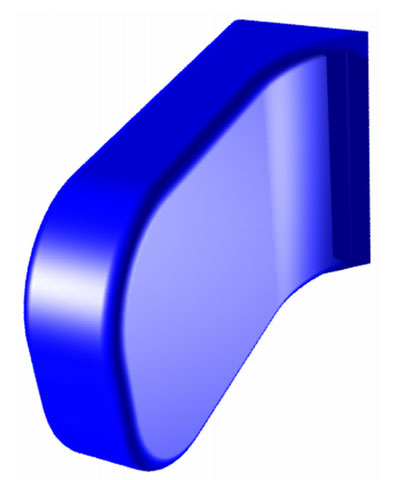 Lateral Hip/Thigh Pads, Contoured