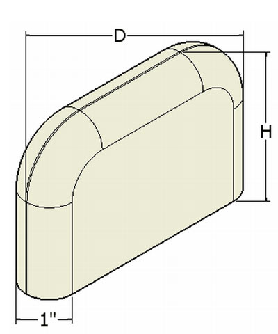 Flat Lateral Hip/Thigh Support Pads Mounted From The Seat