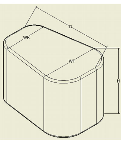 Medial Knee Support Pads, Wedge Shaped