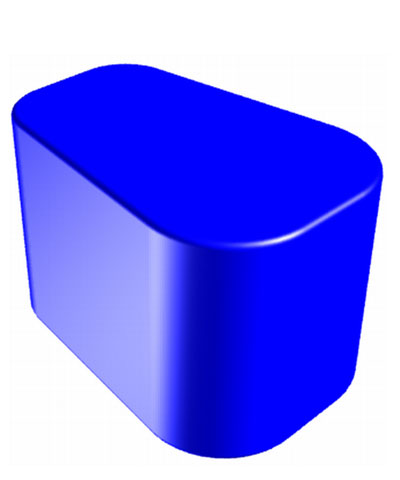 Custom Std. Medial Knee Support, wedge shaped, Pad only (pommel)