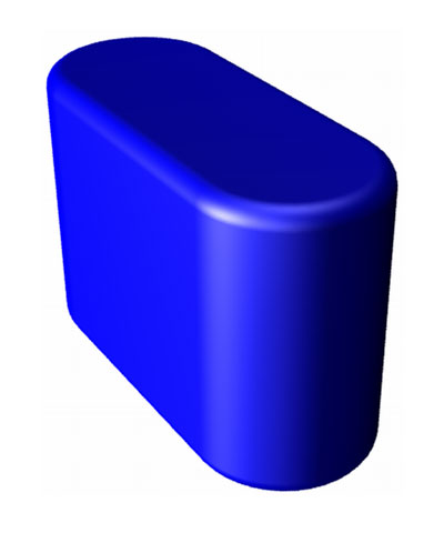 Oval shaped, Medial Knee Support, Pad only (pommel)