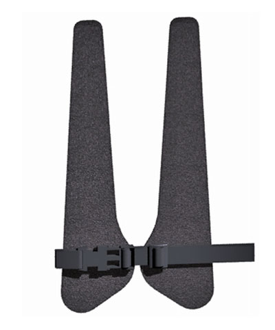 BioForm Non-Stretch (Black Vinyl) “H”-Style Anterior Trunk Support