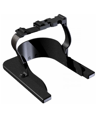BioForm Solid Heel Cups with Straps w/ Fastex Buckle, pair
