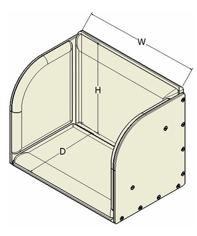 BioForm, Double Leg (1 piece), Padded Footboxes, No Hardware