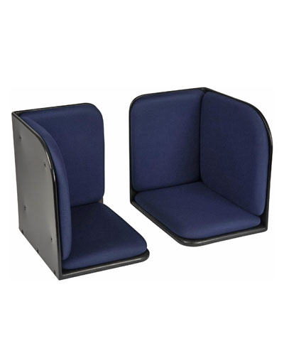 BioForm Single Leg Padded Footbox, Hardware to secure from Hangers, for 16” Wheelchairs (pair)