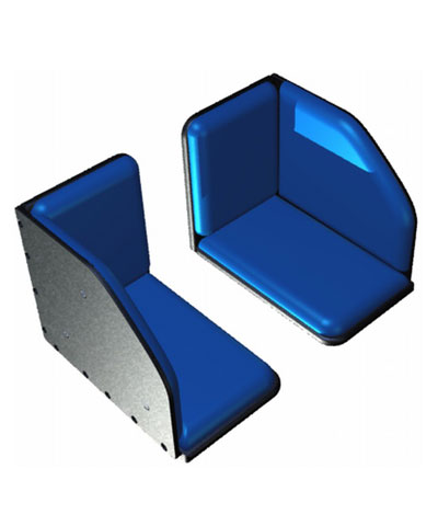 BioForm Custom Single Leg Padded Footbox, Hardware to secure from Hangers