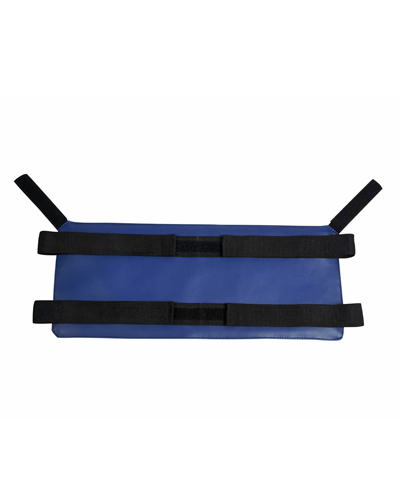 BioForm Custom Non-Stretch Soft Black Calf Panel, Covered w/ Vinyl (Naugahyde), Straps w/ Velcro Closure