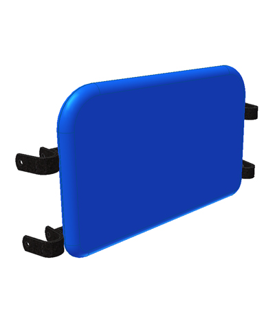 BioForm Solid Calf Panel, fixed hardware, for 15” & 16” Wheelchairs