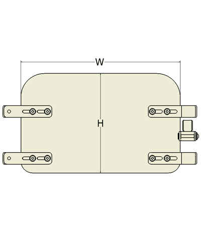 BioForm Solid Calf Panel, Removable Hardware