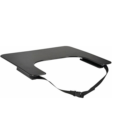 Custom BioForm Upper Extremity Support Tray, 3/8" Black Sanalite, up to 24”x24”, Slides & Belt