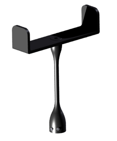 Goal Post Joystick Handle w/set screw, 4” wide