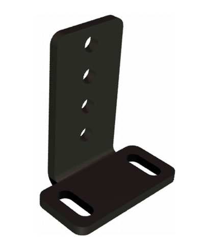 L-Bracket w/4 holes, low profile base